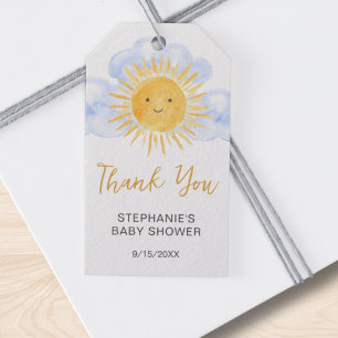 Here Comes The Sun Baby Shower Thank You Gift Tags