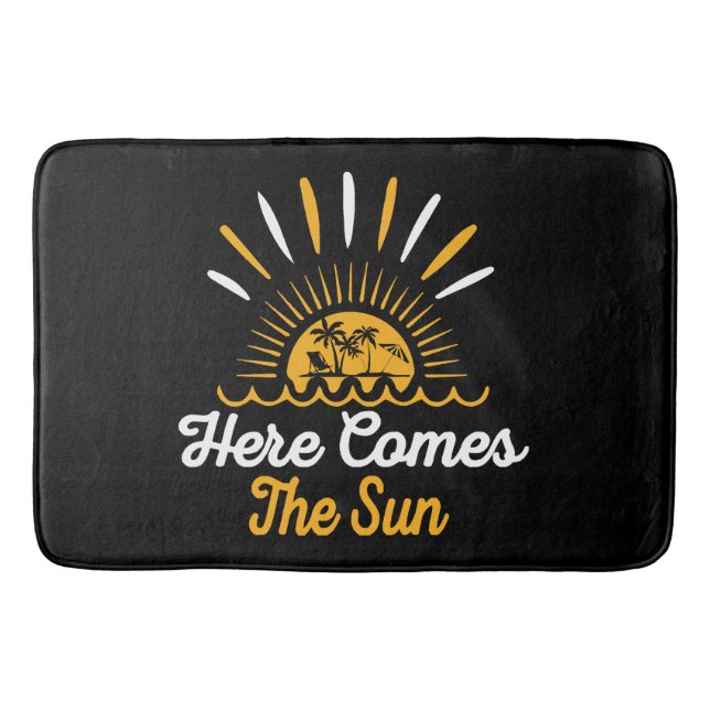 Here Comes The Sun Bath Mat (Front)