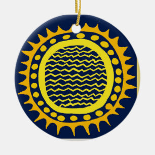 Here Comes the Sun - Del Sol Celebration Ceramic Ornament