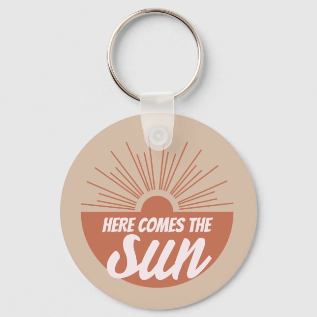 Here comes the sun keychain (Front)