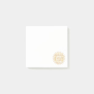 Here Comes The Sun Post It Notes / White