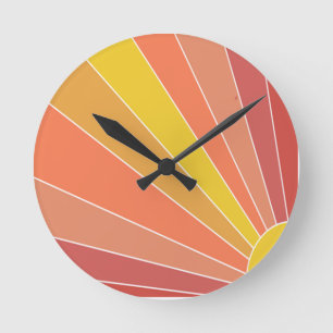 Here Comes the Sun Round Clock