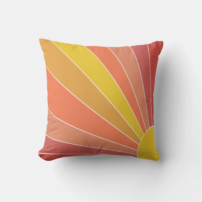 Here Comes the Sun Throw Pillow (Front)