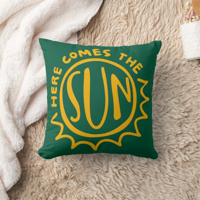 Here comes the sun throw pillow (Blanket)