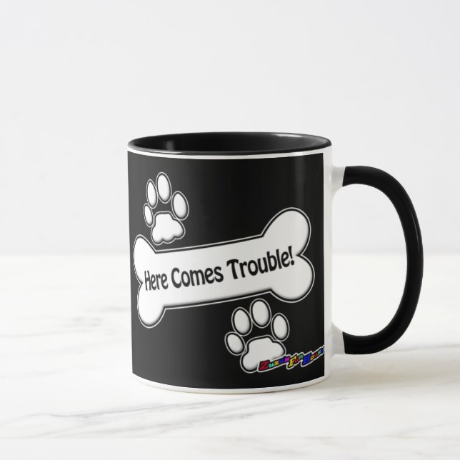 Here Comes Trouble! mug (Right)