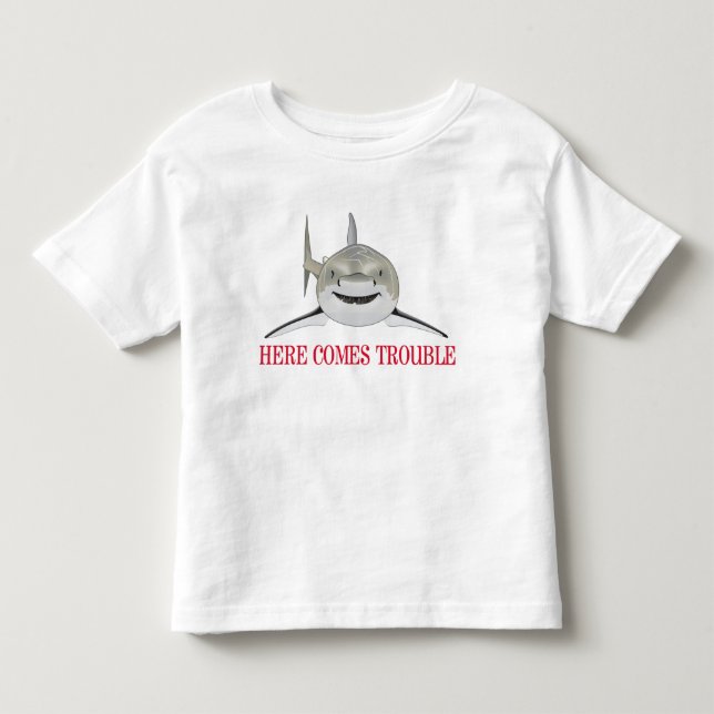 Here Comes Trouble Toddler T-shirt (Front)