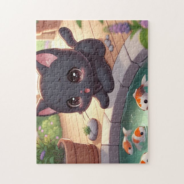 Here Fishy Fishy! Jigsaw Puzzle (Vertical)