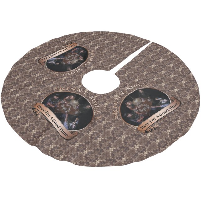"Here For A Good Time" Tree Skirt (Angled)