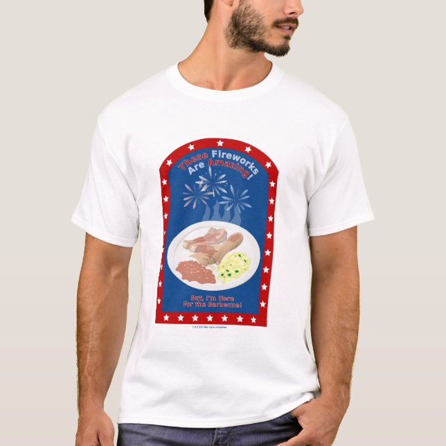 Here for the Barbecue II T-Shirt (Front)
