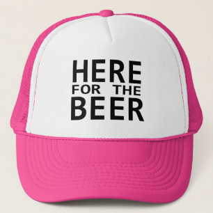 Here for the beer humor bachelorette hat