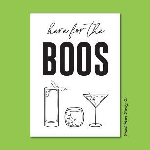 Here for the Boos Bar Cart Sign