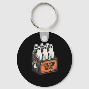 Here For The Boos Halloween 6 Pack Booze Ghost Bee Keychain
