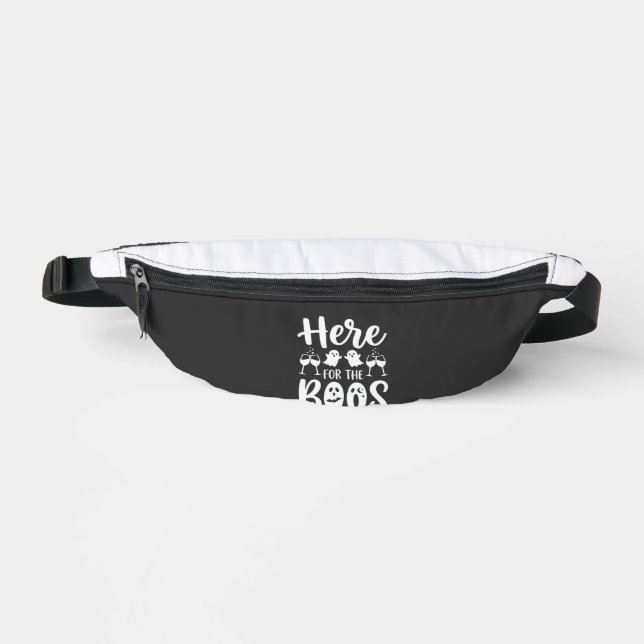 Here For The Boos Halloween Ghost Design_1 Fanny Pack (Front)