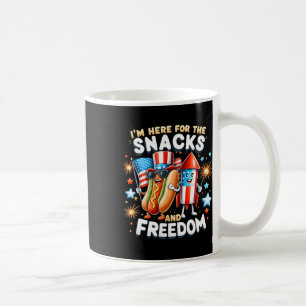 Here For The Snacks And Freedom Independence Day G Coffee Mug