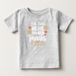 Here For the Snacks Baby T-Shirt