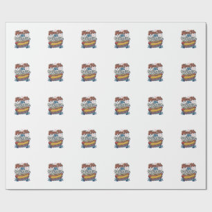 Here For The Wieners Vintage Hot Dog Shirt_1 Wrapping Paper
