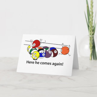 Here He Comes greeting card