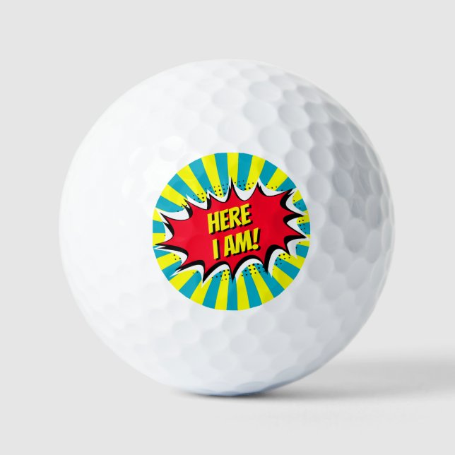 Here i am comic lost Golf Balls (Front)