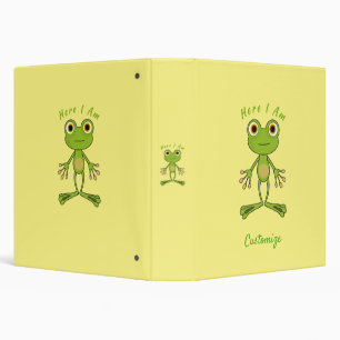 Here I am cute frog Thunder_Cove Binder