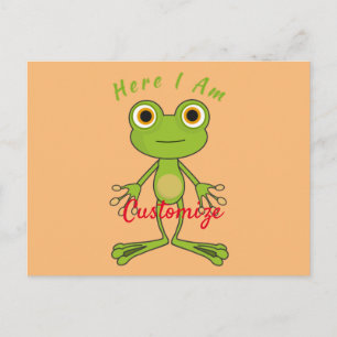 Here I am cute frog Thunder_Cove Postcard