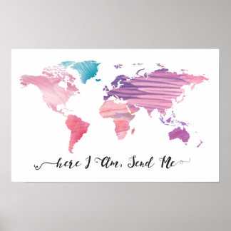 Here I Am Send Me Poster