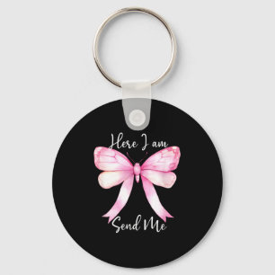 Here I Am Send Me Women Lord Send Me Christian Nk  Keychain
