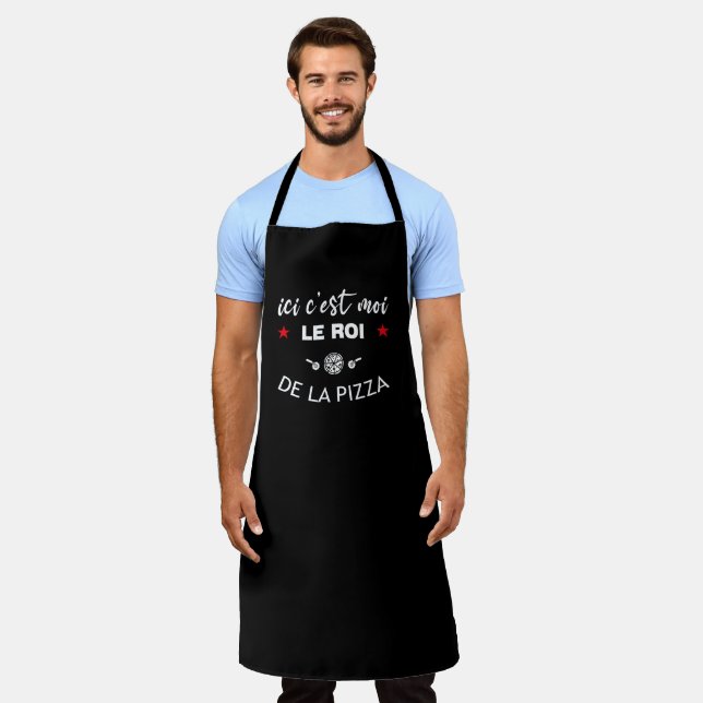 Here I am the king of pizza Apron (Worn)