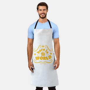 Here is the world apron