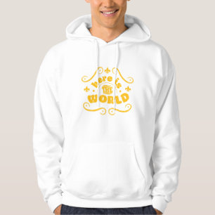 Here is the world hoodie