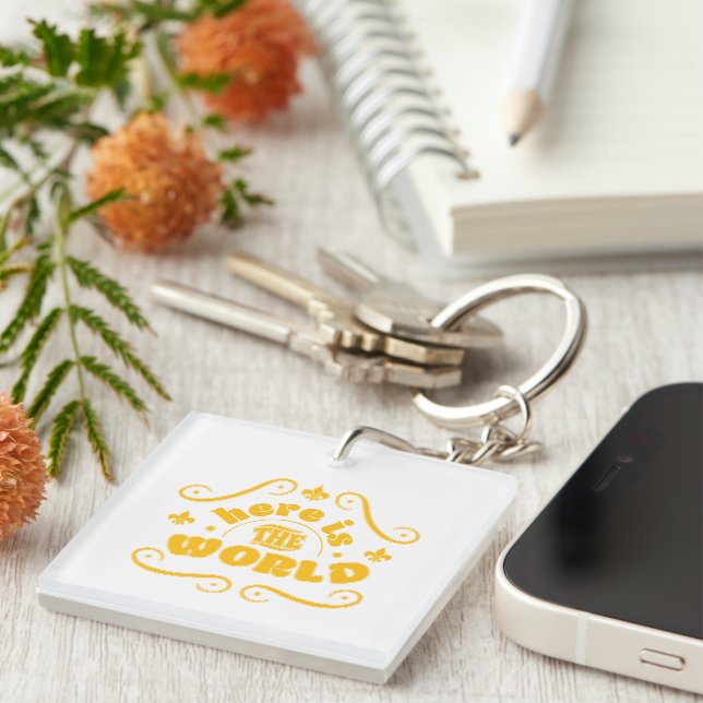 Here is the world keychain (Front Right)