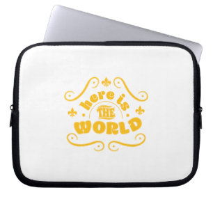 Here is the world laptop sleeve