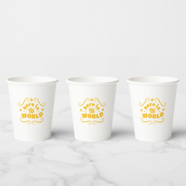 Here is the world paper cups (Multi)