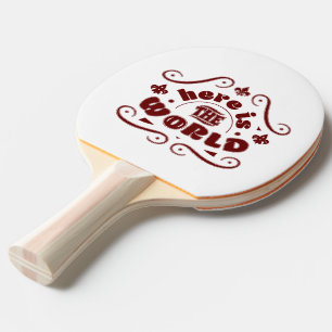Here is the world ping pong paddle