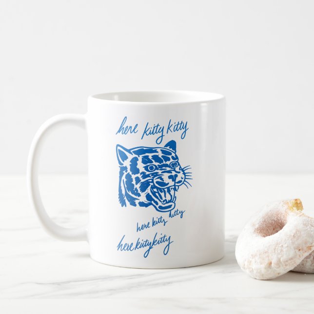 Here Kitty Kitty Coffee Mug (With Donut)