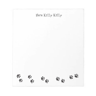 Here Kitty Kitty Note Pad