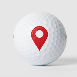 HERE Location Pin Golf Balls
