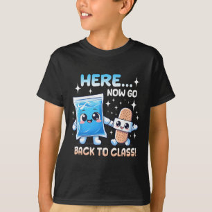 Here Now Go Back To Cl School Nurse Medical Profes T-Shirt