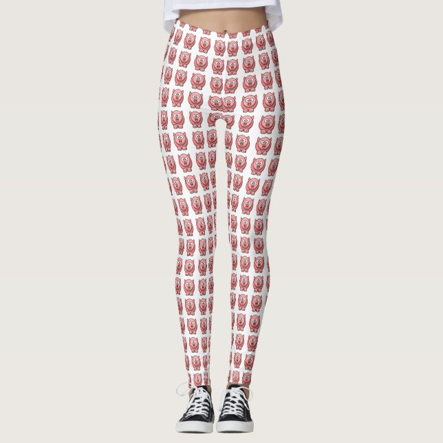 Here Piggy Pig Pig! Leggings (Front)
