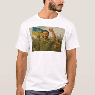 Here, President Volodymyr Zelensky takes on the pe T-Shirt