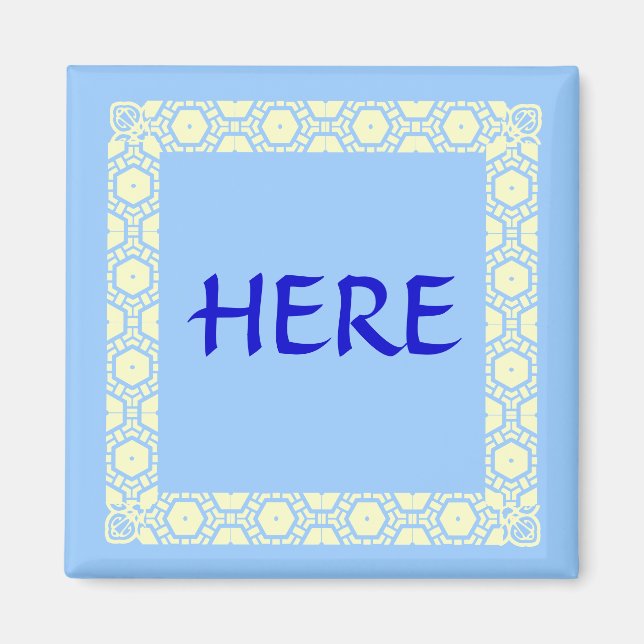 Here Stateroom Door Marker Magnet (Front)