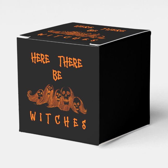Here There Be Witches Favour Box (Front Side)