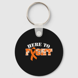 Here To Fight Leukaemia Cancer Warrior Awareness R Keychain
