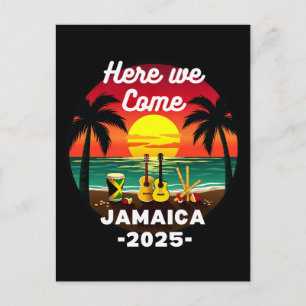 Here We Come Jamaica 2025 Girls Trip Family Summer Postcard
