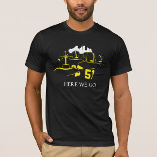 Here We Go Black Short T-Shirt