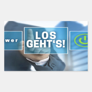 Here we go (german los gehts) touchscreen concept sticker