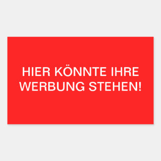 Here your advertisement could stand! sticker