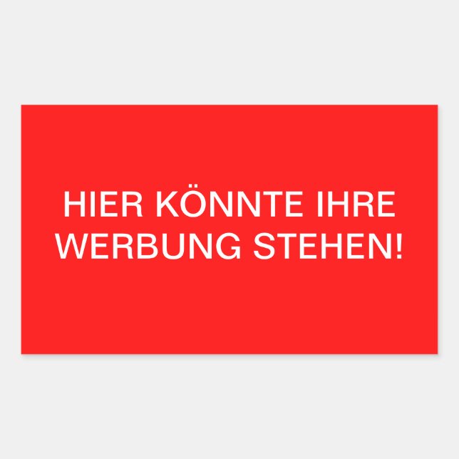 Here your advertisement could stand! sticker (Front)