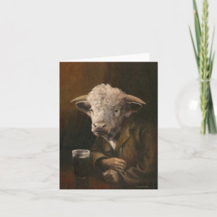 Hereford Bull Gentleman Greetings Card