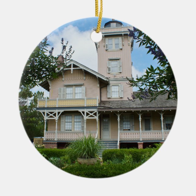Hereford Inlet Lighthouse Ceramic Ornament (Front)