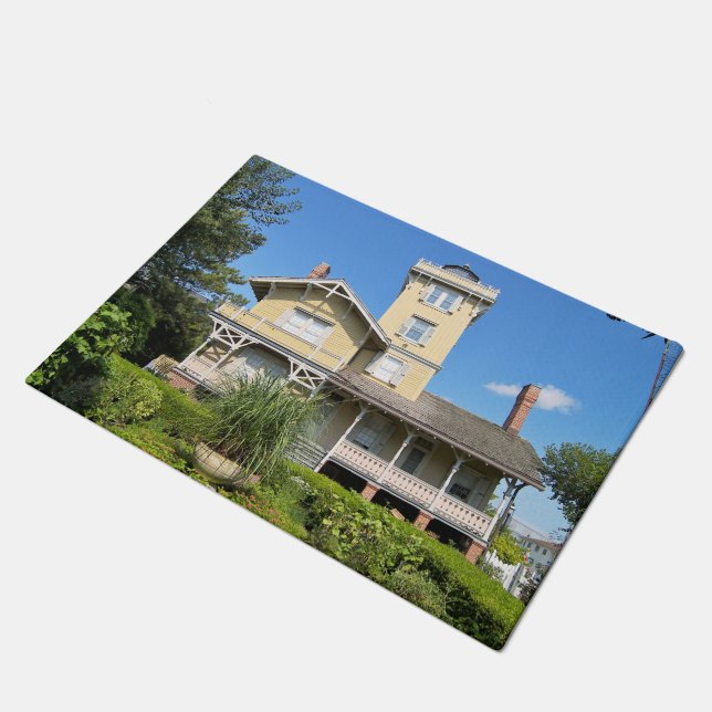 Hereford Inlet Lighthouse, New Jersey Door Mat (Angled)